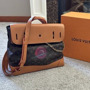 Louis Vuitton- Steamer PM bag from Argil Abloh 2019 collection. Special addition
